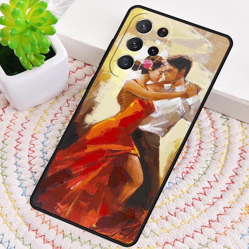 Latin Tango Dancing Dance Silicone Phone Case For Samsung Galaxy Note 10 Pro S26 S25 S24 S23 S22 S21 Plus S25Ultra Capa Cover