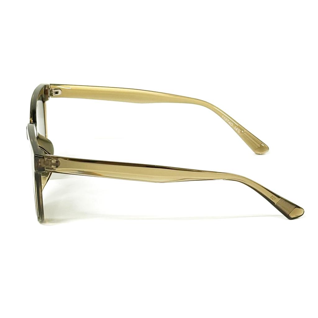 FashionBerry Clear Khaki X Green Sunglasses with UV Wellington Lightweight for Men and UV 99% Protection, Style, Frame, Women, Stylish, Protection,