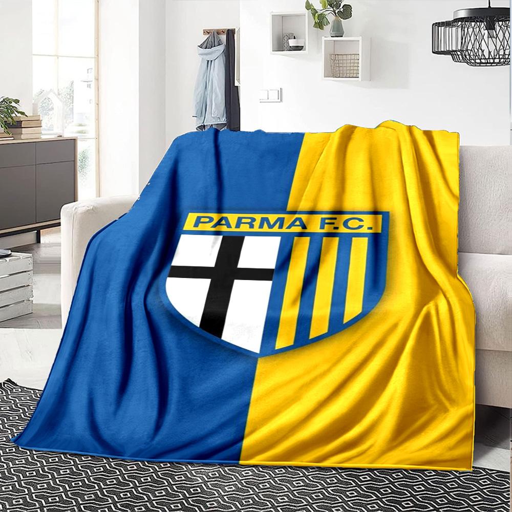 Parma F.C Druck Flanelldecke Hohe Qualität Warm Gemütlich Decke für Alle Jahreszeiten Perfekt für Geschenke Heimdekoration