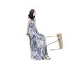 2025 Women's Early Spring Bohemian Ink Print Beach Dress