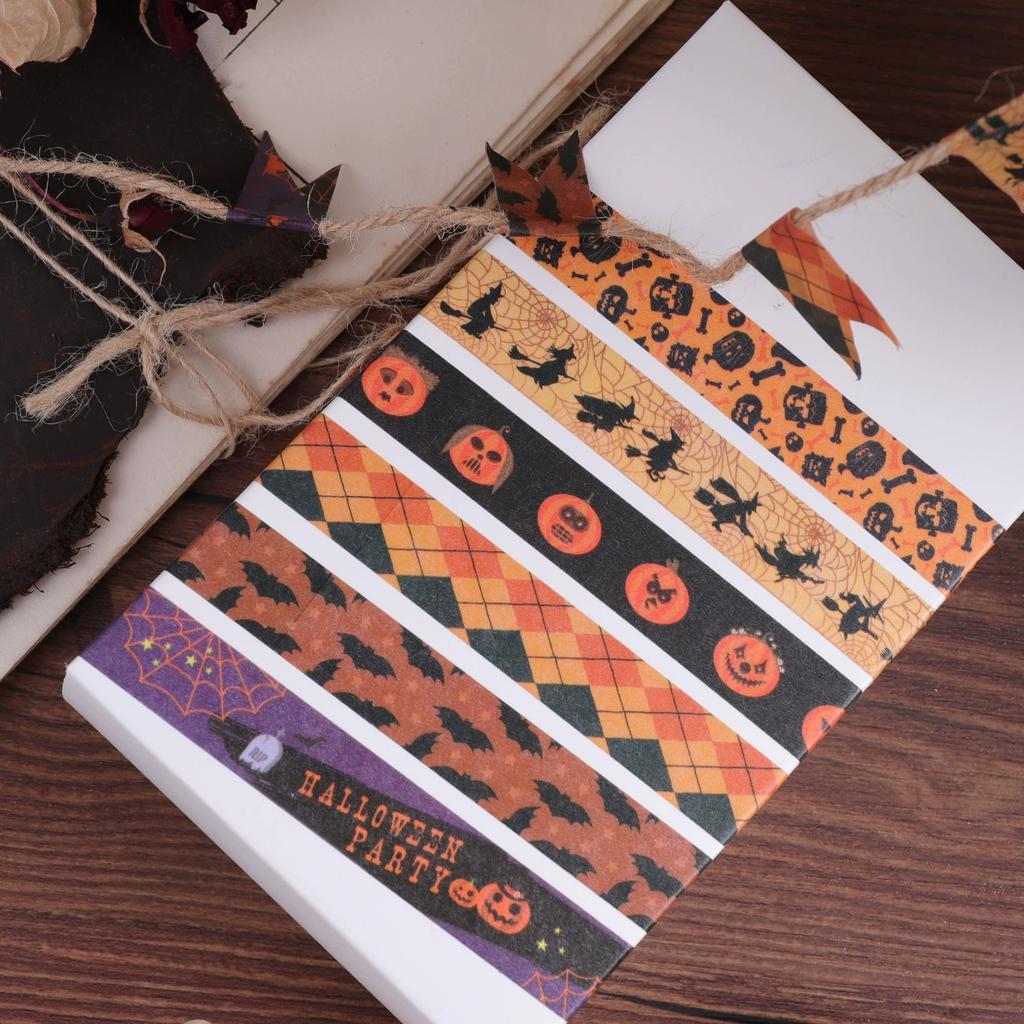24 Rolls Halloween Washi Tape Set Masking Tape Stickers Decorative for Wrapping Tape Scrapbook Journaling Stationery Cute 2026