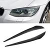 2 st Strålkastare Ögonbryn Ögonlocksskydd Dekor ABS Kolfiber Svart Klistermärke för BMW 3-serie Coupé E92 E93 LCI 2010 2011 2012