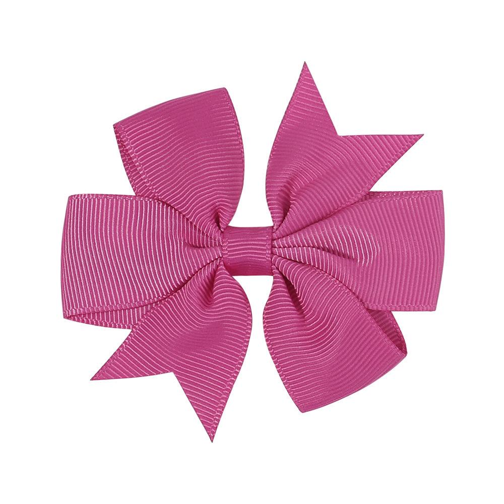 20Pcs Children Hair Clip Bow Hair Clip Sweet Princess Hair Clip Tailcoat Ribbed Satin Ribbon Baby Hair Accessory