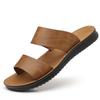 Sommer Neue Schuhe für Herren Mode Hausschuhe Leder Lässige Pantoletten Street Cool Strandschuhe Herren Sandalen