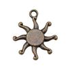 Sun And Moon Face Charms Multi Color Alloy Pendants For Celestial Themed Jewelry