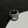 Irregular Diamond-set Ring Ring Women's Niche Design Simple and Versatile Accessories Ring Tide