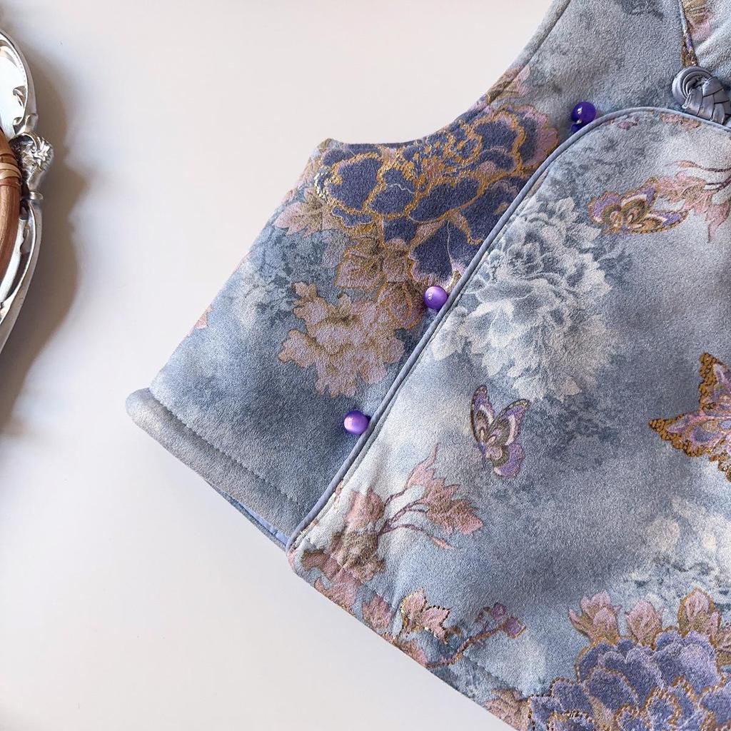 Mädchen Winter Tang Anzug Weste & Strickhose Zweiteiler