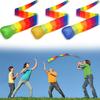 Sensory Flow Star Throw Ball Soft Fabric Long Tail Sandbag Throwing Toy Rainbow Color Tailed Catch Ball Outdoor Sports Games