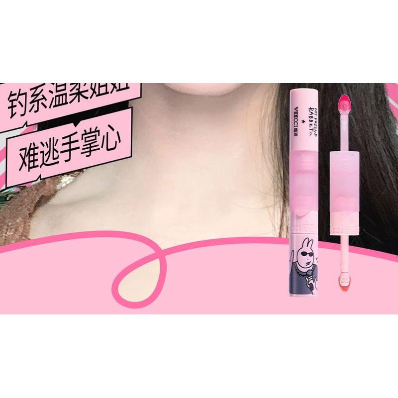 VEECCI - Good Luck Rabbit Dual-Ended Lip Glaze My Friend Rabbit Limited Edition - 6 Colors