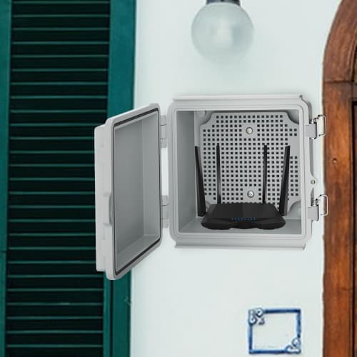 Waterproof Power Distribution Box, Outdoor Power Distribution Box - Waterproof Power Distribution Box Enclosure Box Electrical Project Case Cover Outd