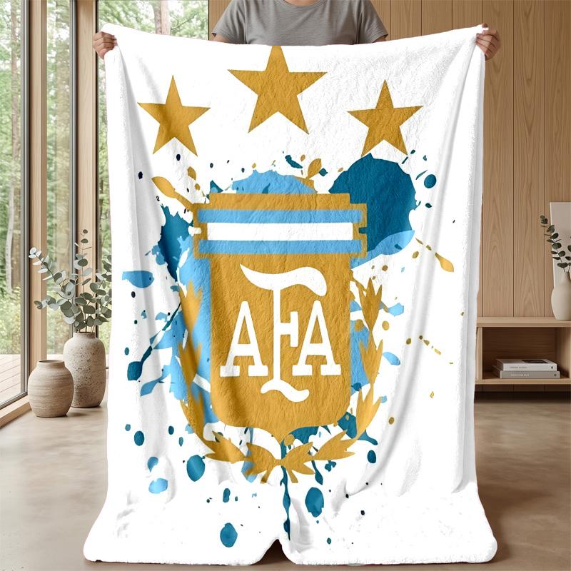 Argentina national football team Theme blanket Soft Flannel Fleece Blanket Warm Lightweight Throw Blanket for Home Sofa Bed