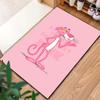 Tappeto Rosa Pantera per Soggiorno Camera da Letto Casa Decorazione Divano, Tappetino Antiscivolo per Giochi Bambini