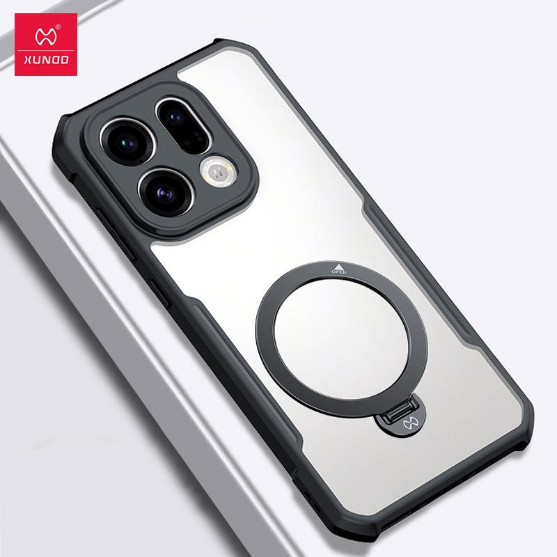 XUNDD For OPPO Find X9 Pro Case Oppo Find X9 Back Cover Luxury Shockproof Protective Casing With Rotatable Magnetic Holder