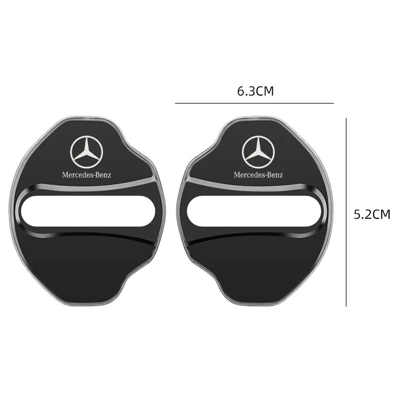 AAVF1 For Mercedes Benz GLB 2019-2023 Car Door Shock Absorber Door Lock Protector Auto Door Lock Latches Cover Accessories