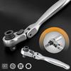 Mini 1/4" Double End Quick Socket Ratchet Wrench Screwdriver Bit Driver Quick Release Hand Tool