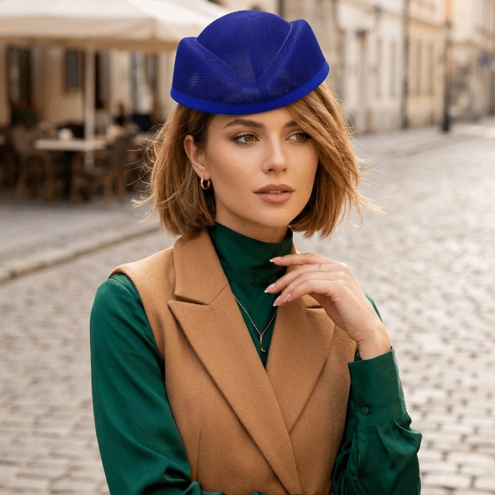 Plain Base Flight Attendant Hat Opera Headpiece Millinery Base Hat Party Occasion