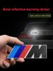 AAACZ1 Suitable for M-Mark Reflective Sticker BMW Motorsport Car Sticker Rear Tail Mark Modified Side Sticker