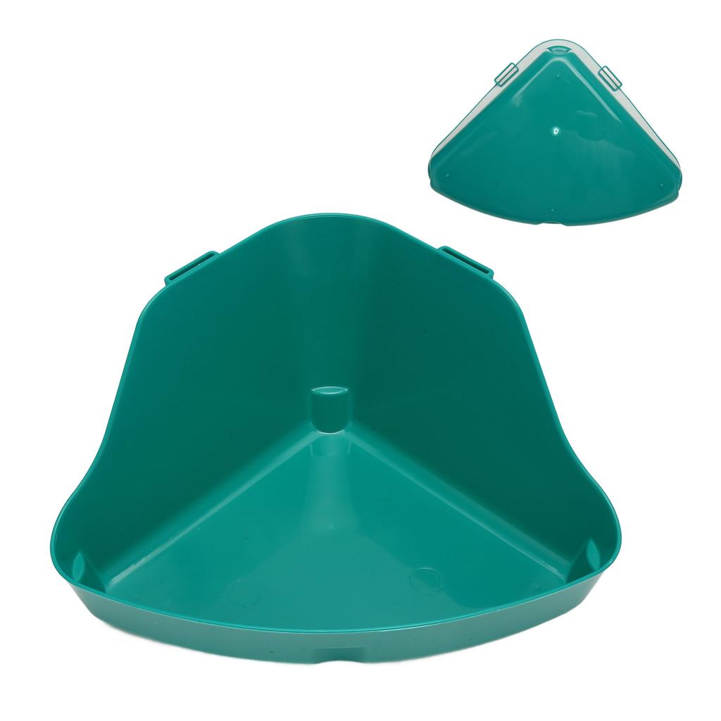 Small Animal Litter Box Fanshaped Corner Toilet Box Potty Trainer for Guinea Pigs Chinchilla Ferret Galesaur