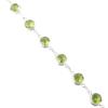 Natural Peridot Gemstone 925 Sterling Silver Jewelry Handmade Bracelet For Wife RB-13-8