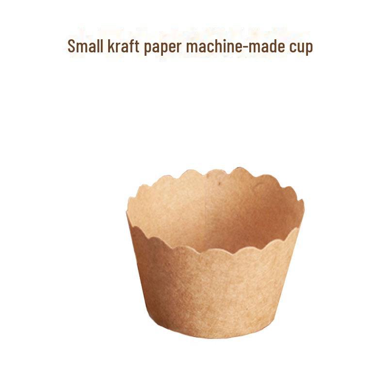 Упаковка из 50 термостойких формочек из крафт-бумаги для выпечки кексов и тортов