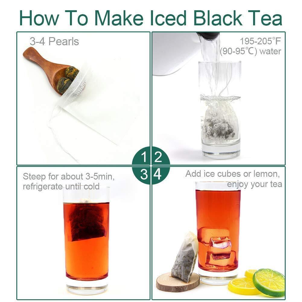 2023 FullChea Black Dragon Pearl Tea - Spesial Yunnan Black Tea 113g