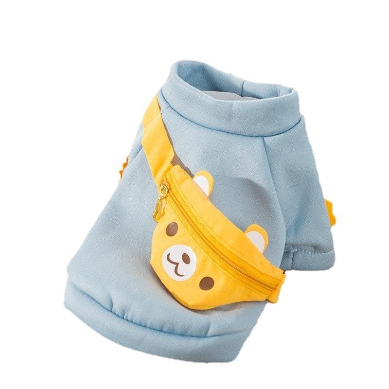 Puppy dog clothes autumn and winter warm teddy bear small puppy cat two feet clothing pet