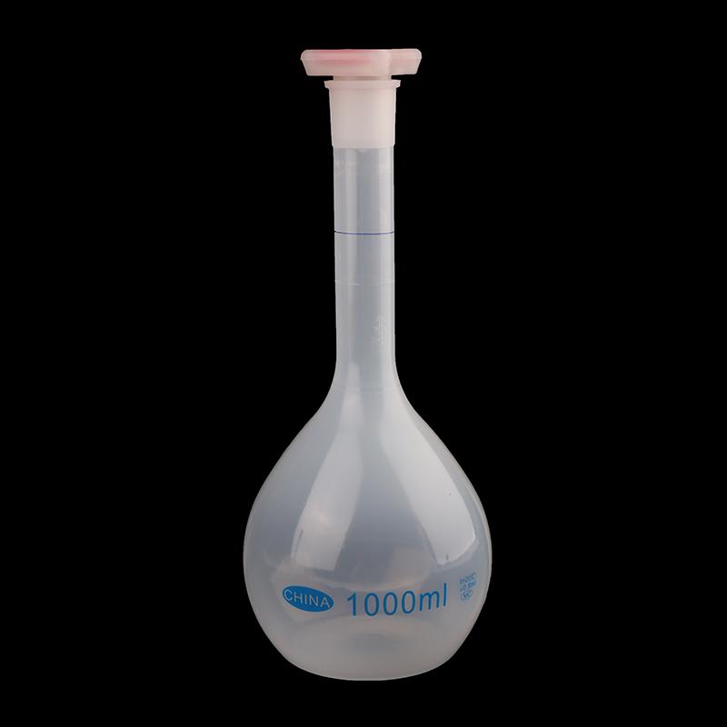 25/50/100/250/500/1000 ml målekolbe med propp lang hals målekolbe gradert flaske for test laboratorieforsyninger
