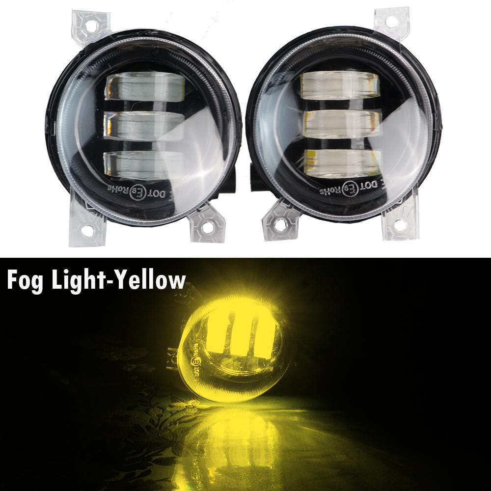 2 X Angel Eye LED Fog Light DRL For Volkswagen VW Scirocco 3/III 2008-2014 Canbus Car Front Fog Daytime Running Lamp Assembly