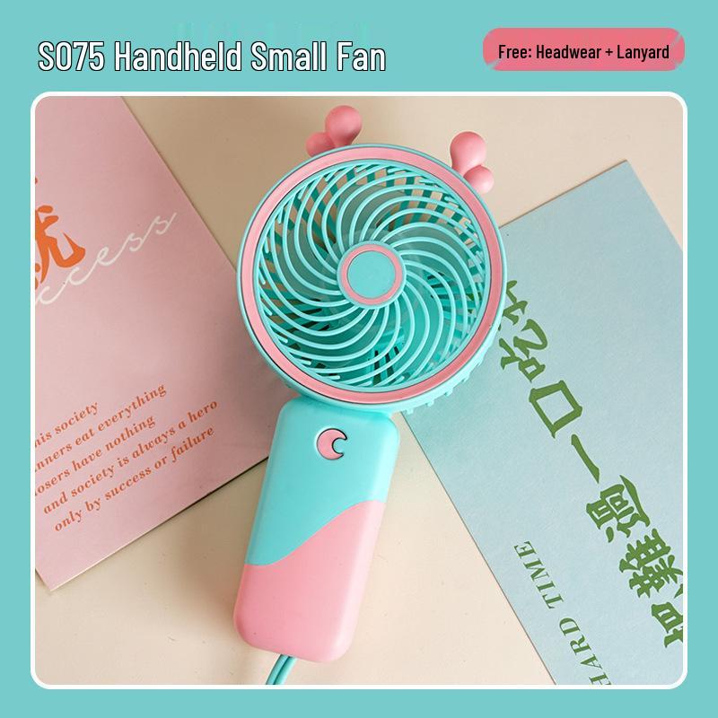 Rechargeable Mini USB Desk Fan: Portable, Strong Wind Handheld Electric Fan