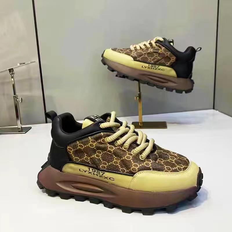 Designer Men Shoes Spring Autumn Comfortable Men's Thick Platform Sneakers Fashion Casual Thick Sole Shoes Sports Trainers Tenis