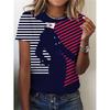 Μόδα Μοντέρνο Κοριτσίστικο T-Shirt 3d Εκτύπωση Γυναικείο Πουλόβερ Y2k Ρούχα Κοντομάνικα Τοπ Μπλουζάκια με Στρογγυλή Λαιμόκοψη Αθλητική Καθημερινή Μπλούζα