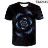 New Men Women Children Summer Flower 3D Print Short Sleeve T Shirt Fashion Casual Harajuku Streetwear Tops Cool Tees