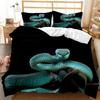 Schlangenbetten, Bettbezug mit Schlangendruck, 3D-Digitaldruck-Bettwäsche, modisches Bettwäsche-Set, Bettwäsche in Queen-Size