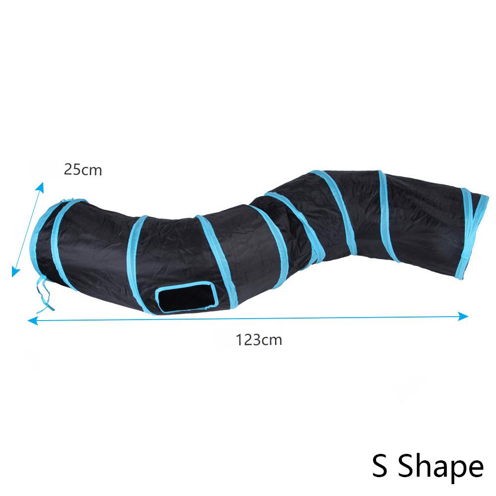 2-5-way Collapsible Cat Tunnel Tube Indoor Kitten Tunnel Toy Pet Self-entertainment Toy Puppy Peek Hole Rabbit Hamster Toys