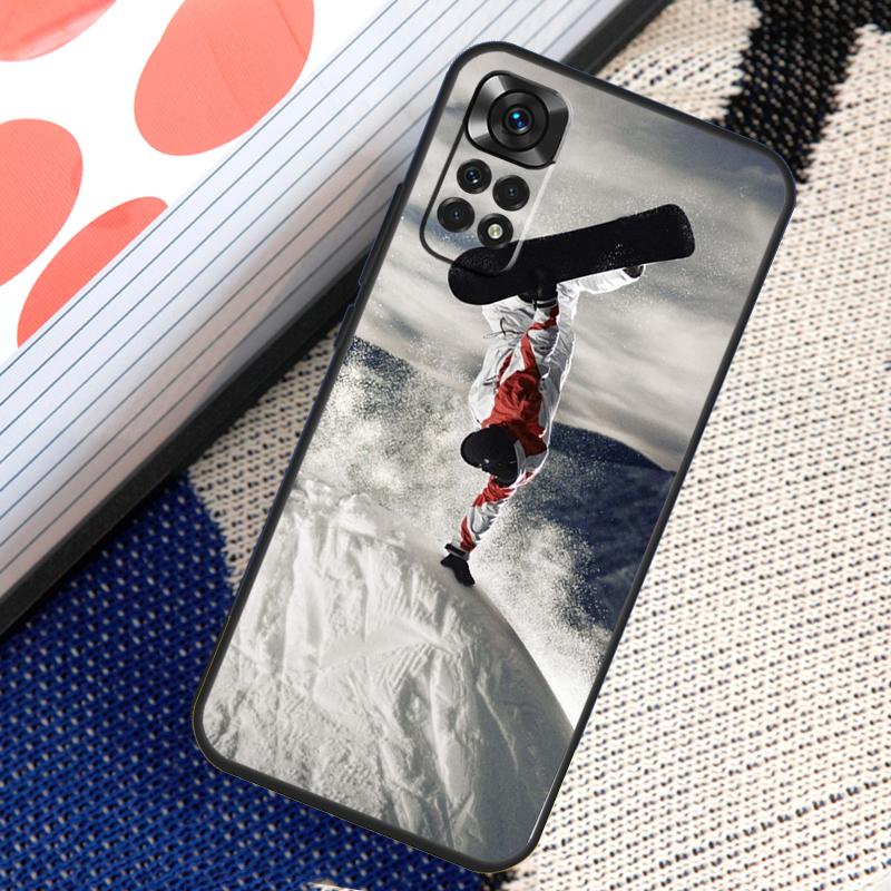 Cool Sports Snowboarding Case For Xiaomi Redmi Note 14 13 12 11 Pro 11S 12S Redmi 10 13 15 13C 15C 10C 12C 14C Funda