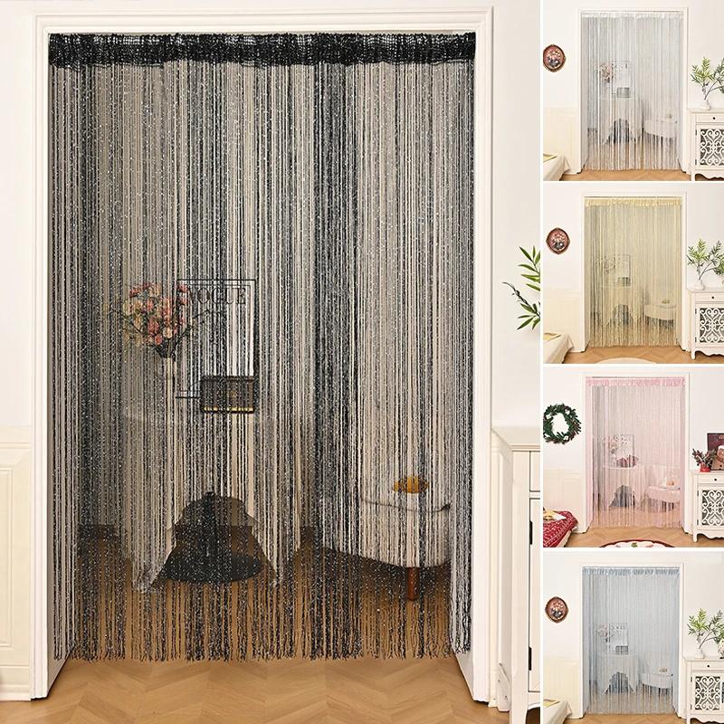 Bez dziurkowania Rzep Nici Zasłony Ekran Wstążka Sznurek Przegroda Roleta do Salonu Drzwi Ściana Panel Okienny Zasłona z Chwostami Rzep Zasłona Drzwiowa