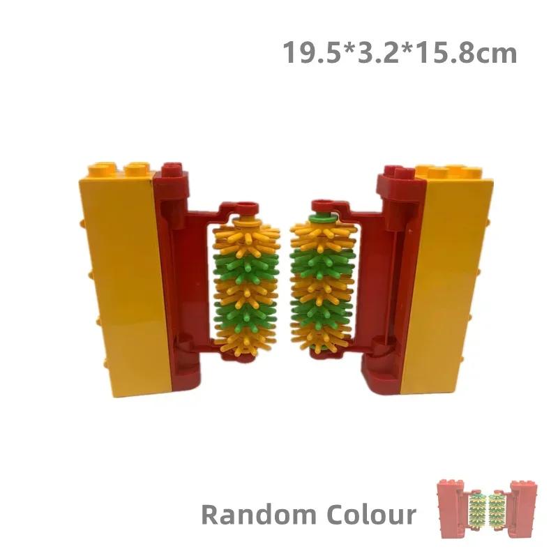 Big Building Blocks Compatible Large Bricks Road Plate Car Parking Pole Fuel Station City Traffic Kids Educational Creative Toys