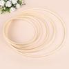 5Pcs Wooden Hoops DIY Handmade Round Bamboo Catcher Wooden Ring Wedding Wreath Floral Hanging Crafts Home Garden Wall Decoration