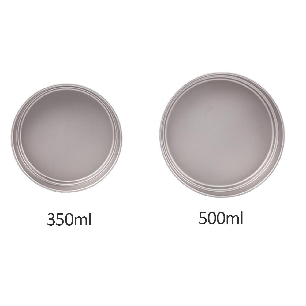 Lixada Tytanowa Patelnia Outdoor Kemping Turystyka Plecakowa Patelnia do Gotowania Smażenia ze Składanymi Uchwytami tytanowa patelnia