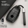 Genuine Leather Car Key Case Cover Key Bag For  Mercedes Benz A C E S G Class GLC CLE CLA GLB GLK GLS Protect Set Accessories