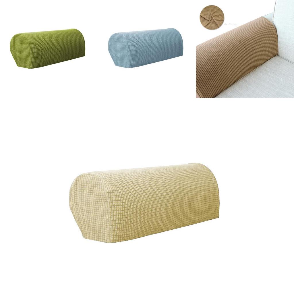 Armrest Covers 2pcs Stretch Set Chair Sofa Arm Protectors Couch Removable Cover