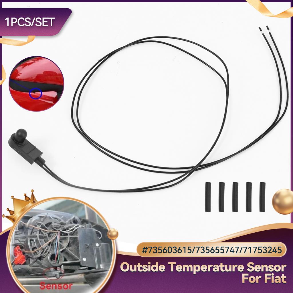 Outside Ambient Temperature Sensor Underneath Door Mirror for Fiat 500 500X 500L Punto 05-18 Citroen Peugeot 71753245 735603615