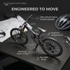 1:10 Scale Full Alloy Frame Downhill Mountain Bike Model Full Suspension Diecast Collectible Miniature Realistic Toy Gift Decor