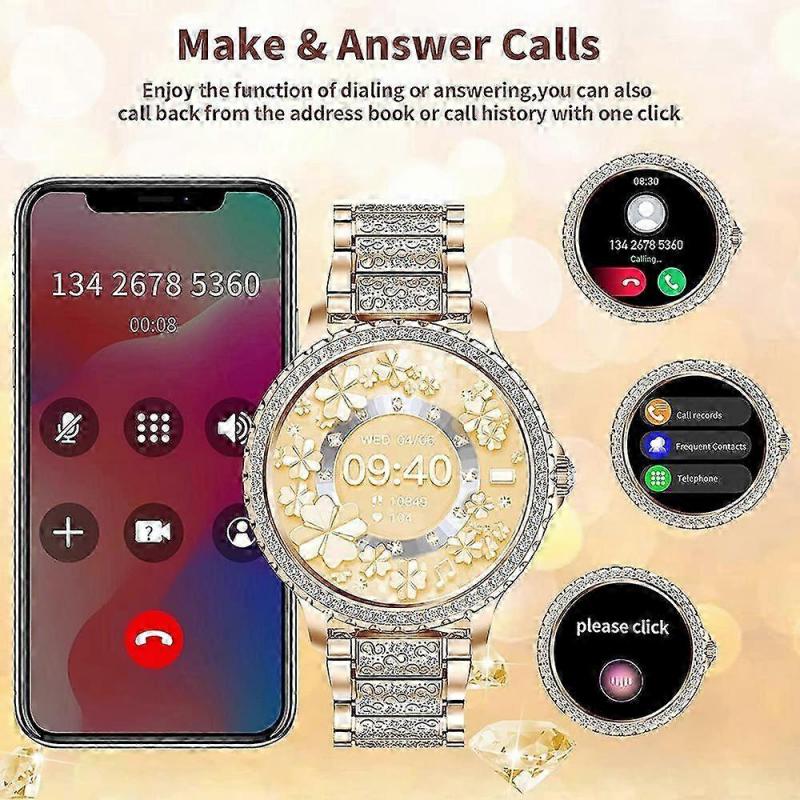 Erwachsenen Smartwatch Smart Watch Erwachsene Android 2024 360*360 Blutdruck Fitness Tracker Smartwatch Bluetooth Anruf Wasserdicht