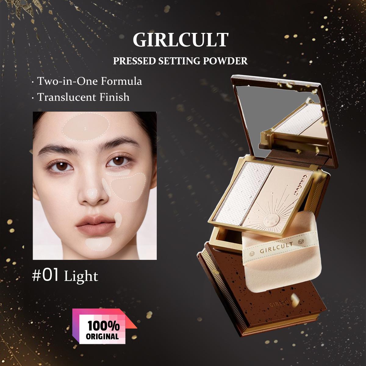 girlcult Прессованная фиксирующая пудра  13.2г/0.47oz  (2 варианта цвета)