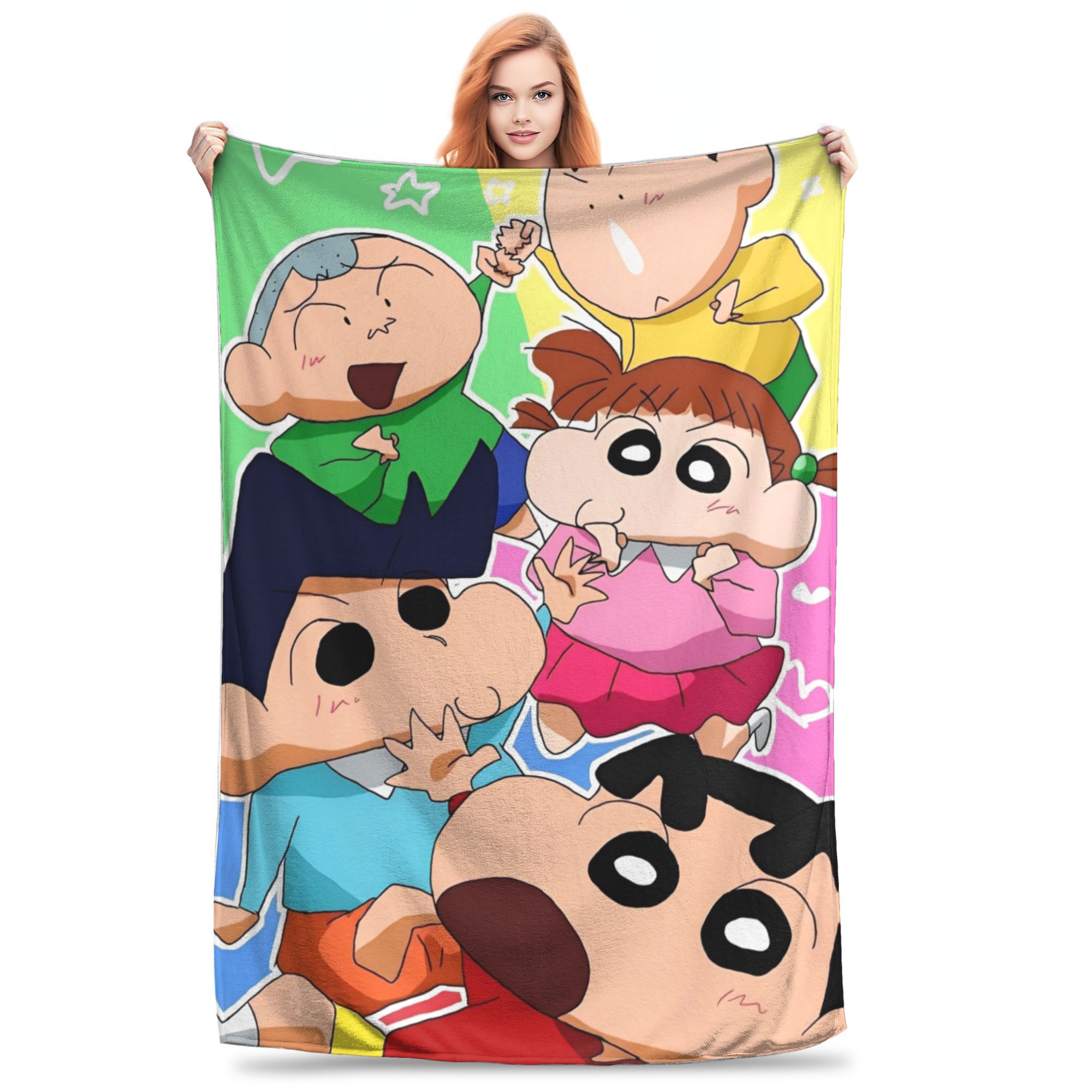

Crayon Shin-chans Cartoon Anime Throw Blanket for Couch Soft Fuzzy Plush Blanket 50x60 Inch Multi-size Bedspread for All Seasons 75x90cm