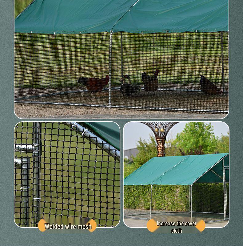 Extra Large Outdoor Rainproof Poultry Coop for Chickens, Pigeons & Peacocks