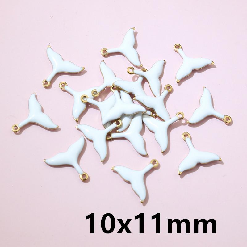 20pcs Stainless Steel Enamel Small Cute Charms Pendant Fish Starfish Coral Reef DIY Jewelry Making Accessories Findings