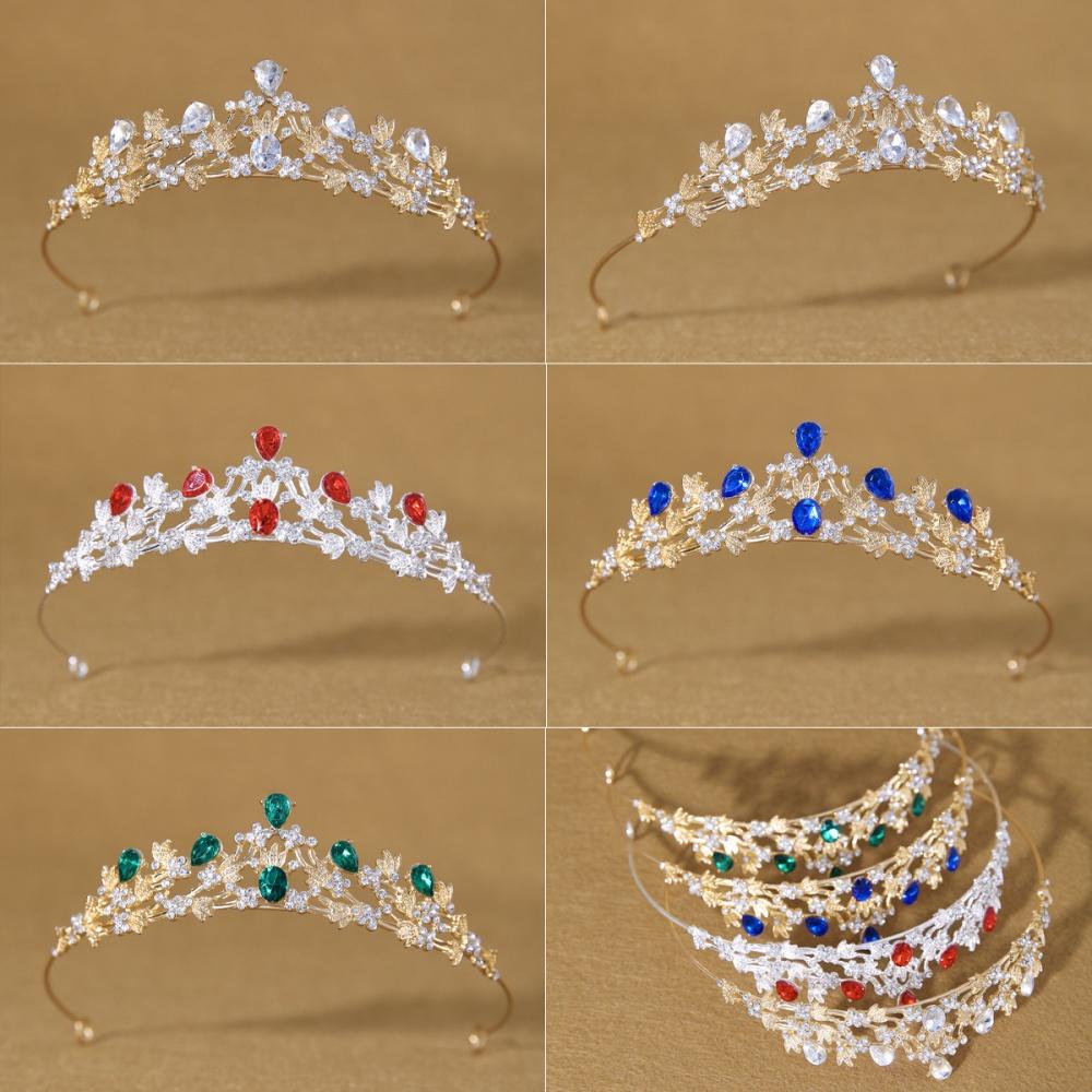 Princess Crown Hairpiece High-Quality Crystal Crown Headband Bridal Head Jewelry Comfortable Tiara Headband For Bridal Prom Gift