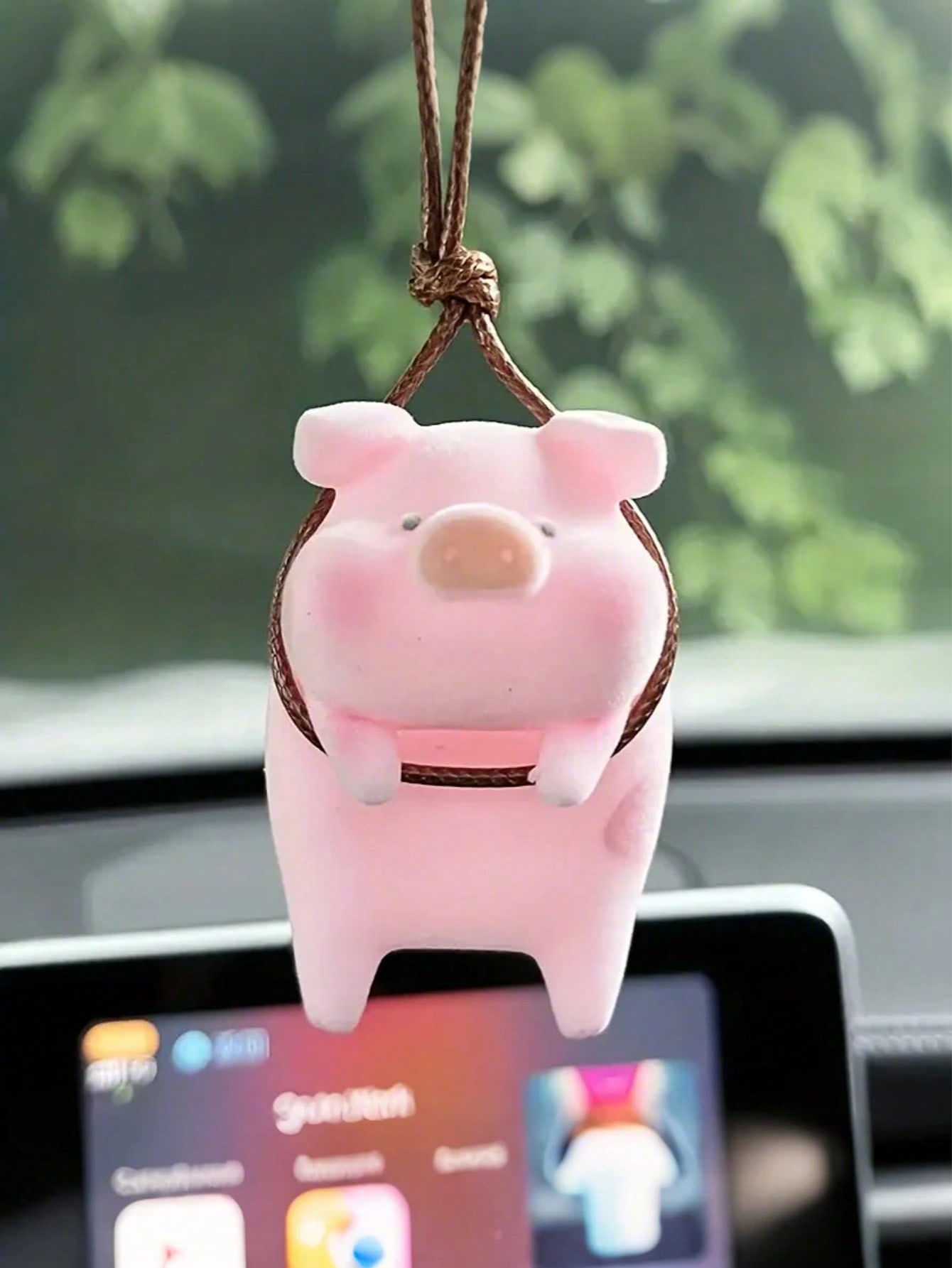 

1Pc Cute Pink Pig Car Hanging Ornament – Perfect for Car Interior Decoration, Adding Whimsy and Fun to Your Vehicle.